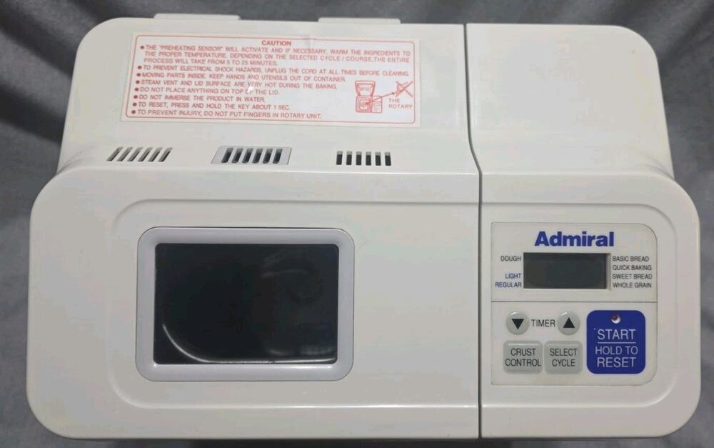 Zojirushi Admiral Automatic Bread Machine ZOJ-44510 2 lb Home Bread Maker